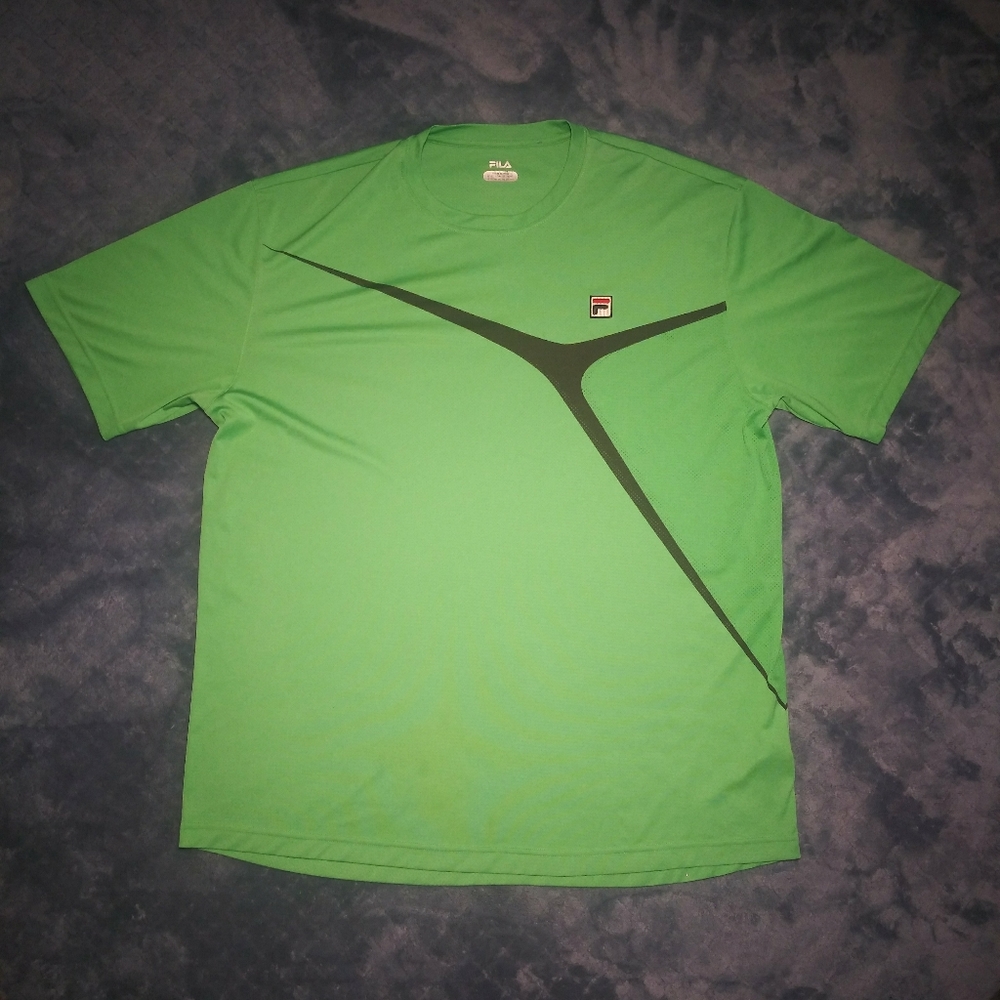 Fila Sport Mens Shirt sz XXL Green